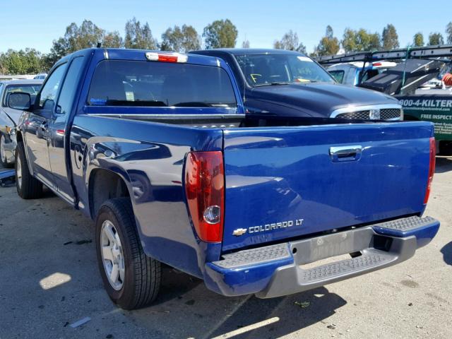 1GCESCFE6C8147286 - 2012 CHEVROLET COLORADO L BLUE photo 3