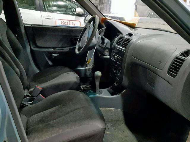 KMHCG45C25U577756 - 2005 HYUNDAI ACCENT GL BLUE photo 5