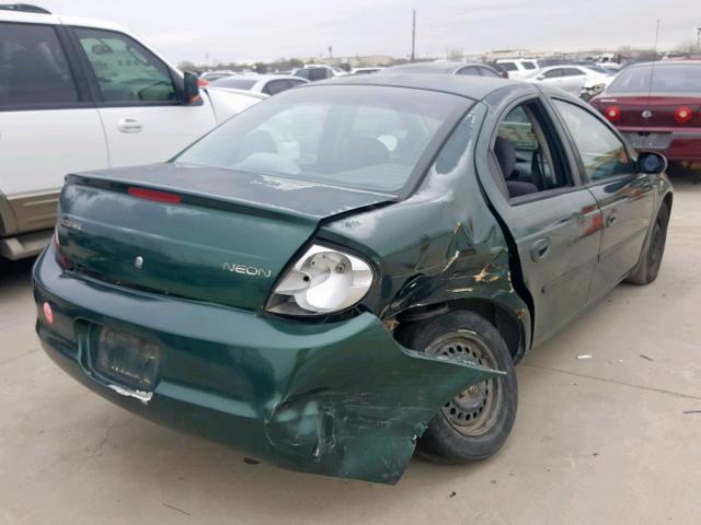 1B3ES46CXYD858073 - 2000 DODGE NEON BASE GREEN photo 4