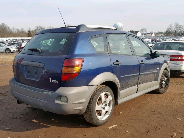 5Y2SL62884Z429068 - 2004 PONTIAC VIBE BLUE photo 4