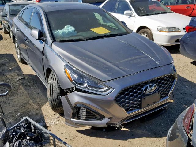 5NPE34AF4JH621494 - 2018 HYUNDAI SONATA SPO GRAY photo 1