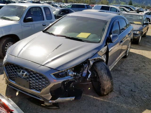 5NPE34AF4JH621494 - 2018 HYUNDAI SONATA SPO GRAY photo 2