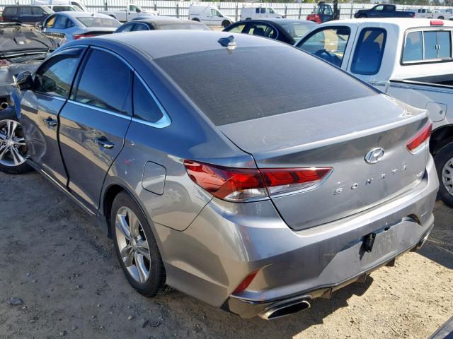 5NPE34AF4JH621494 - 2018 HYUNDAI SONATA SPO GRAY photo 3