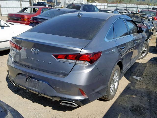 5NPE34AF4JH621494 - 2018 HYUNDAI SONATA SPO GRAY photo 4