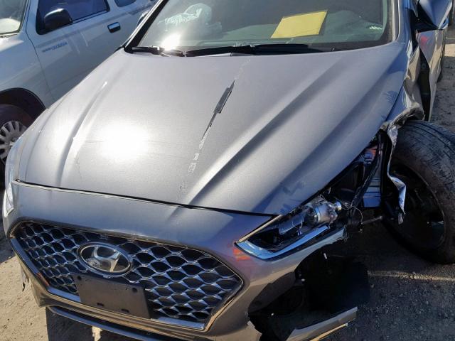 5NPE34AF4JH621494 - 2018 HYUNDAI SONATA SPO GRAY photo 7