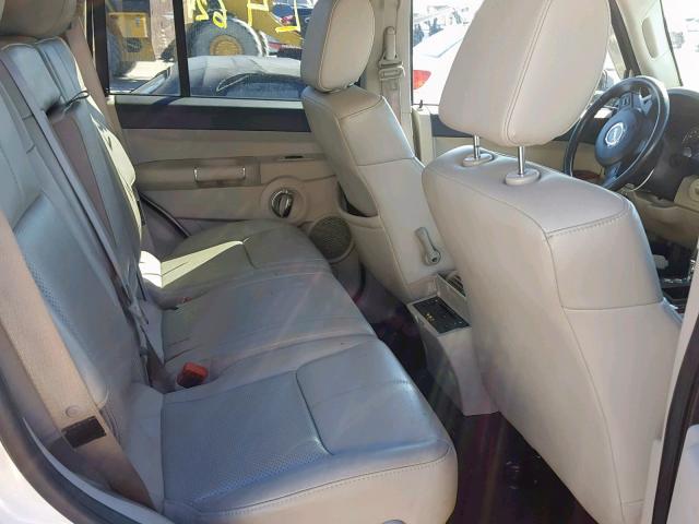 1J8HH58N56C247832 - 2006 JEEP COMMANDER WHITE photo 6