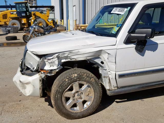 1J8HH58N56C247832 - 2006 JEEP COMMANDER WHITE photo 9