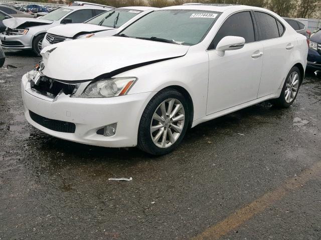 JTHBK262095091731 - 2009 LEXUS IS 250 WHITE photo 2