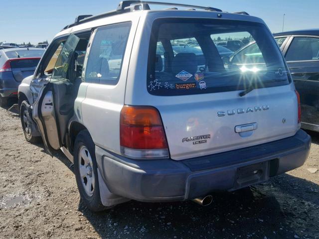 JF1SF6352YH722784 - 2000 SUBARU FORESTER L SILVER photo 3