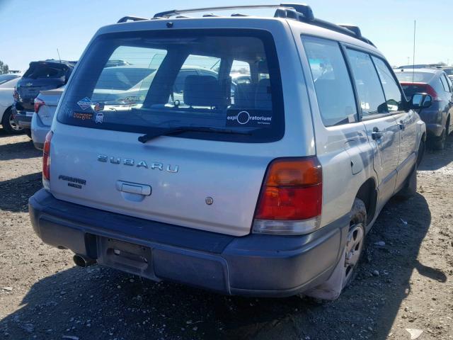 JF1SF6352YH722784 - 2000 SUBARU FORESTER L SILVER photo 4