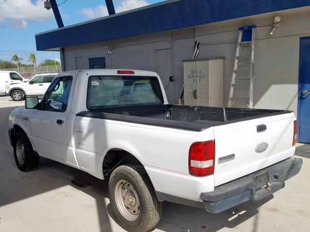 1FTYR10D56PA22822 - 2006 FORD RANGER WHITE photo 3