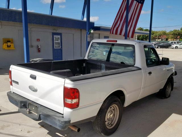 1FTYR10D56PA22822 - 2006 FORD RANGER WHITE photo 4