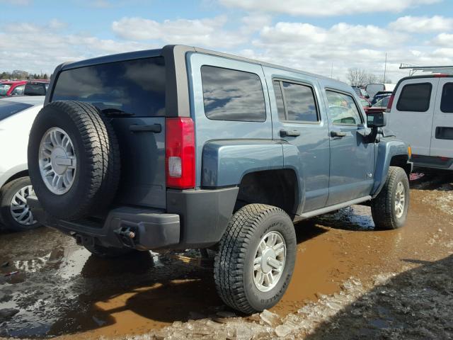 5GTDN136968304777 - 2006 HUMMER H3 BLUE photo 4