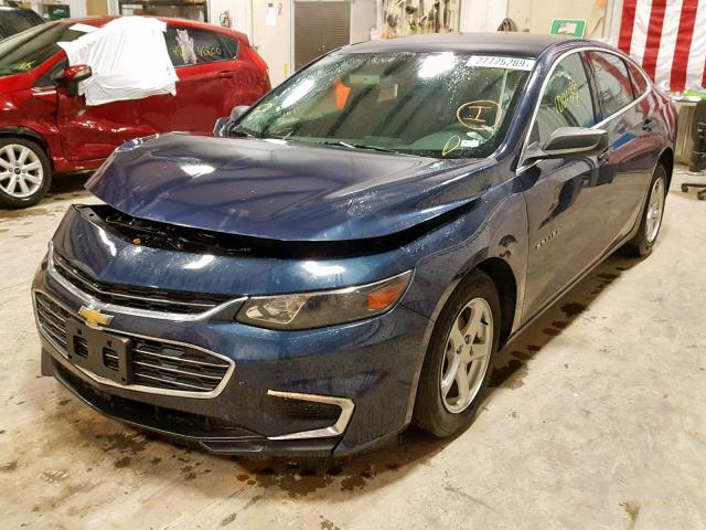 1G1ZB5ST5GF314295 - 2016 CHEVROLET MALIBU LS BLUE photo 2