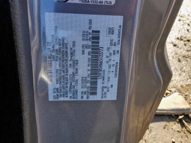 1ZVFT85H665122773 - 2006 FORD MUSTANG GT GRAY photo 10