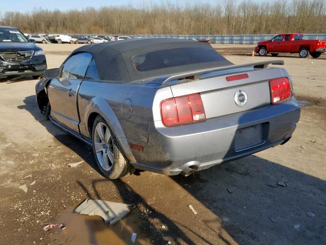 1ZVFT85H665122773 - 2006 FORD MUSTANG GT GRAY photo 3