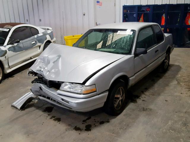 1G2NE14U0MC649641 - 1991 PONTIAC GRAND AM L SILVER photo 2