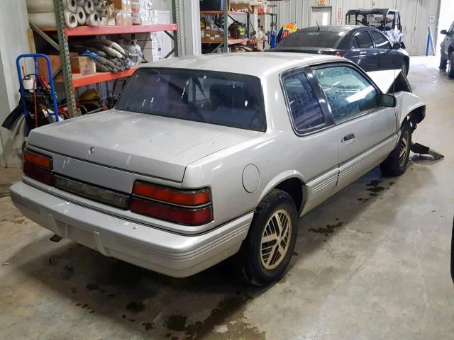 1G2NE14U0MC649641 - 1991 PONTIAC GRAND AM L SILVER photo 4