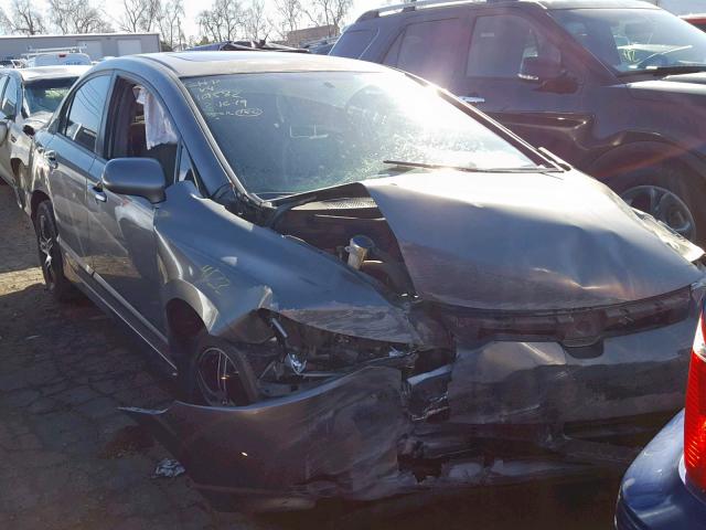 2HGFA16928H306709 - 2008 HONDA CIVIC EXL GRAY photo 1