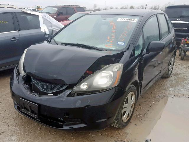 JHMGE88209S070327 - 2009 HONDA FIT BLACK photo 2