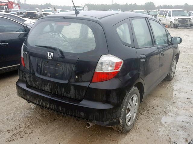 JHMGE88209S070327 - 2009 HONDA FIT BLACK photo 4