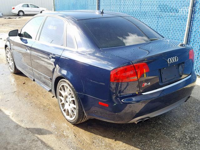 WAUGL78E36A119594 - 2006 AUDI S4 QUATTRO BLUE photo 3