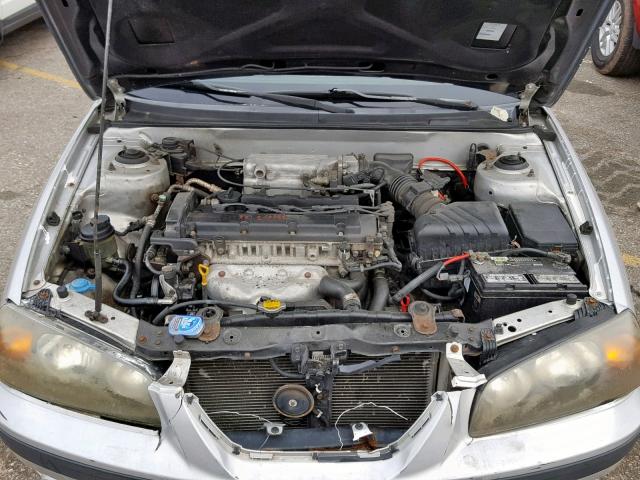 KMHDN46D64U749805 - 2004 HYUNDAI ELANTRA SILVER photo 7