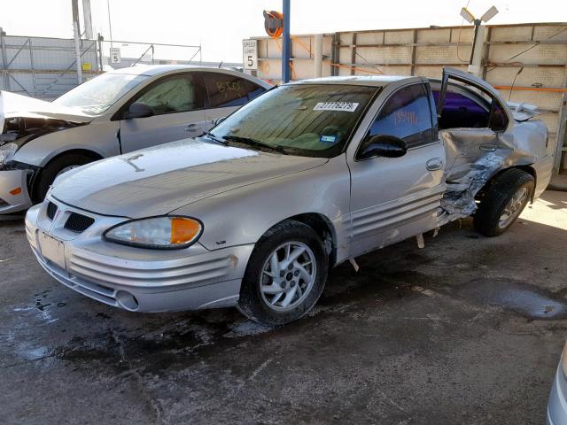 1G2NF52E62M655614 - 2002 PONTIAC GRAND AM S SILVER photo 2