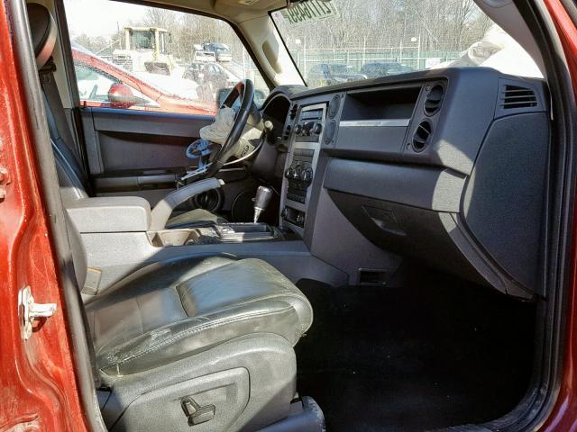 1J8HG48NX8C125094 - 2008 JEEP COMMANDER 红色 照片 5