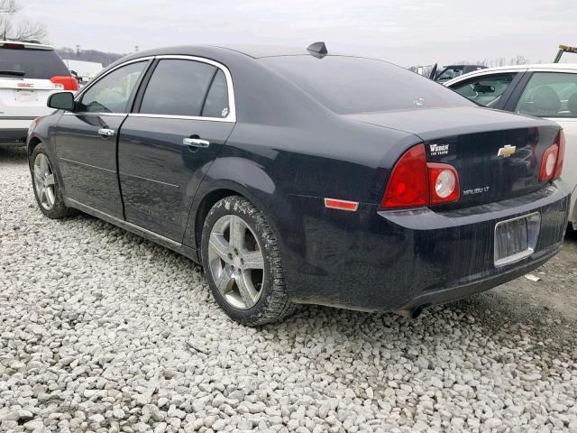 1G1ZC5E00CF213769 - 2012 CHEVROLET MALIBU 1LT შავი ფოტო 3