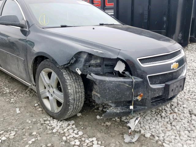 1G1ZC5E00CF213769 - 2012 CHEVROLET MALIBU 1LT შავი ფოტო 9