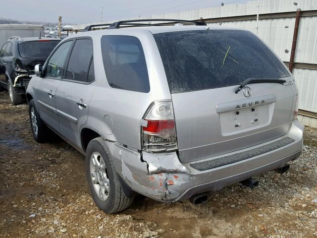 2HNYD18686H501898 - 2006 ACURA MDX TOURIN SILVER photo 3