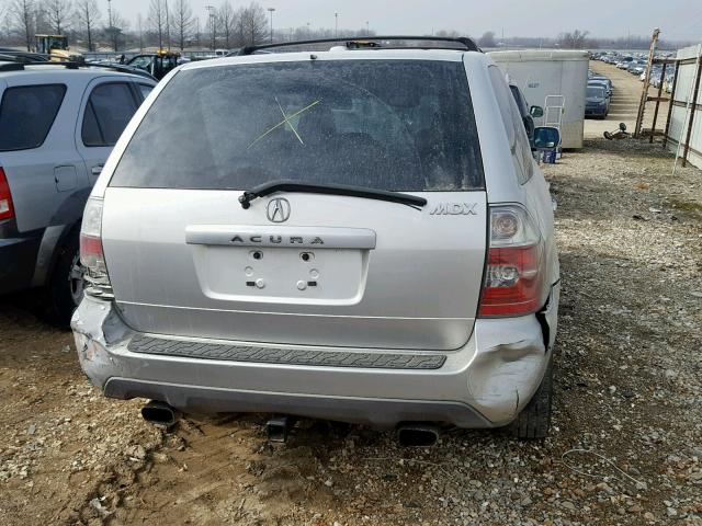 2HNYD18686H501898 - 2006 ACURA MDX TOURIN SILVER photo 9