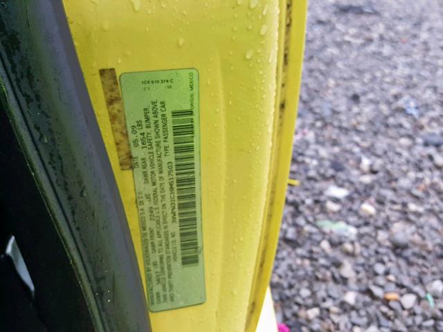 3VWPW31C39M517503 - 2009 VOLKSWAGEN NEW BEETLE Ақ фото 10