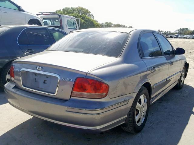 KMHWF25S15A146905 - 2005 HYUNDAI SONATA GL GRAY photo 4