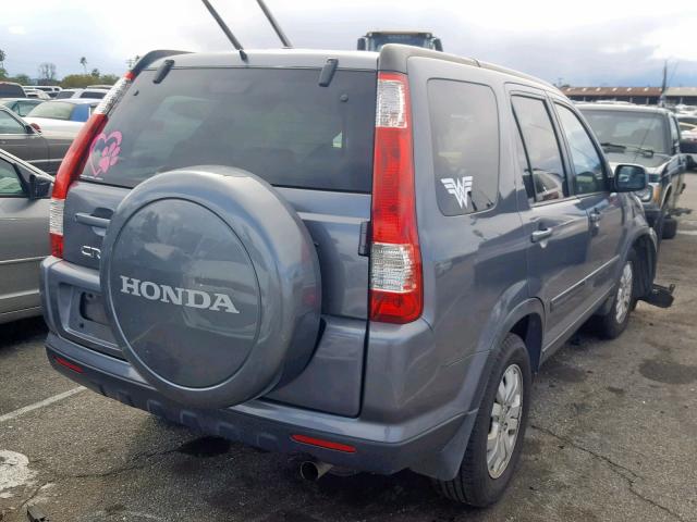 JHLRD78985C042433 - 2005 HONDA CR-V SE GRAY photo 4