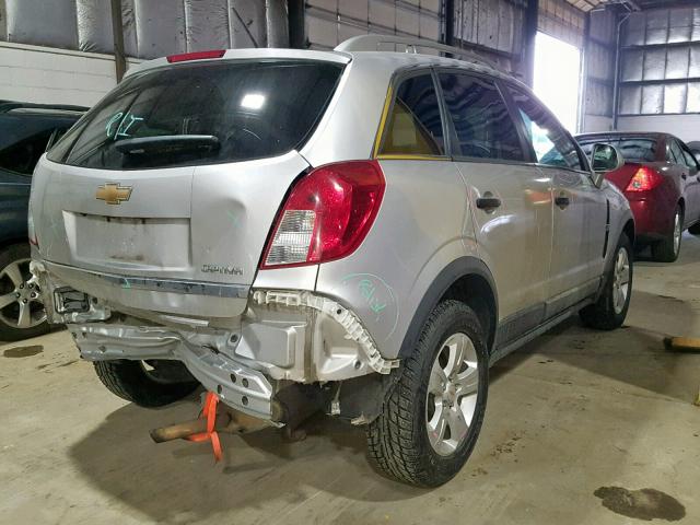 3GNAL2EK9ES626154 - 2014 CHEVROLET CAPTIVA LS ვერცხლისფერი ფოტო 4