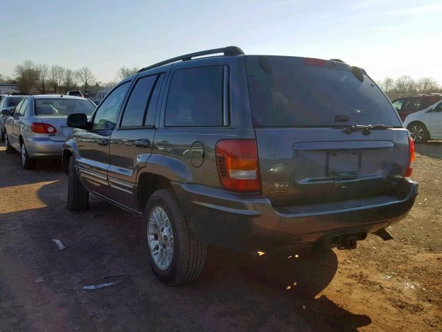 1J8GW58N82C175875 - 2002 JEEP GRAND CHER GRAY photo 3