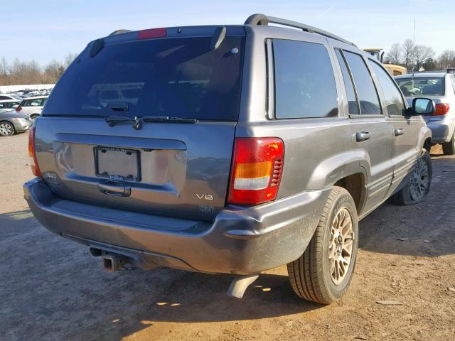 1J8GW58N82C175875 - 2002 JEEP GRAND CHER GRAY photo 4