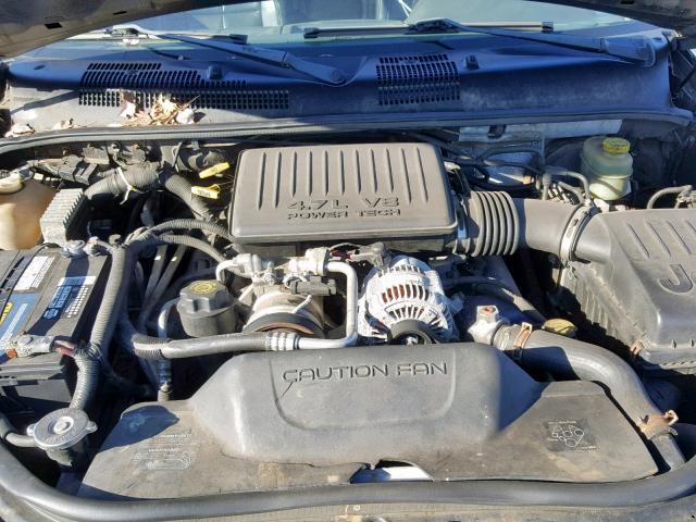 1J8GW58N82C175875 - 2002 JEEP GRAND CHER GRAY photo 7