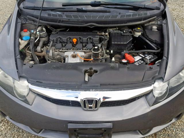 2HGFA1E6XBH511953 - 2011 HONDA CIVIC LX-S GRAY photo 7