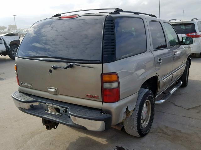 1GKEK13Z82R244224 - 2002 GMC YUKON GRAY photo 4