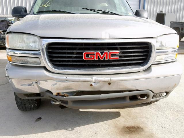 1GKEK13Z82R244224 - 2002 GMC YUKON GRAY photo 9