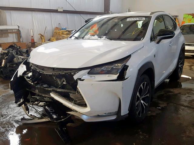 JTJBARBZ4G2078329 - 2016 LEXUS NX 200T WHITE photo 2