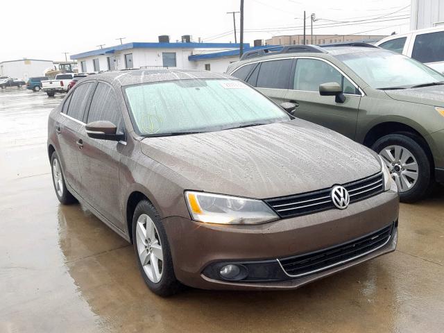 3VWLL7AJ4CM369771 - 2012 VOLKSWAGEN JETTA TDI BROWN photo 1