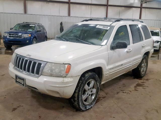 1J8GW58N24C129672 - 2004 JEEP GRAND CHER WHITE photo 2