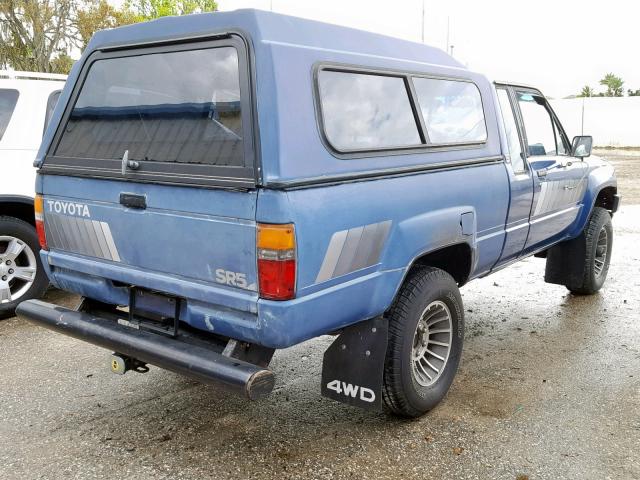 JT4RN66S0F5088564 - 1985 TOYOTA PICKUP XTR BLUE photo 4