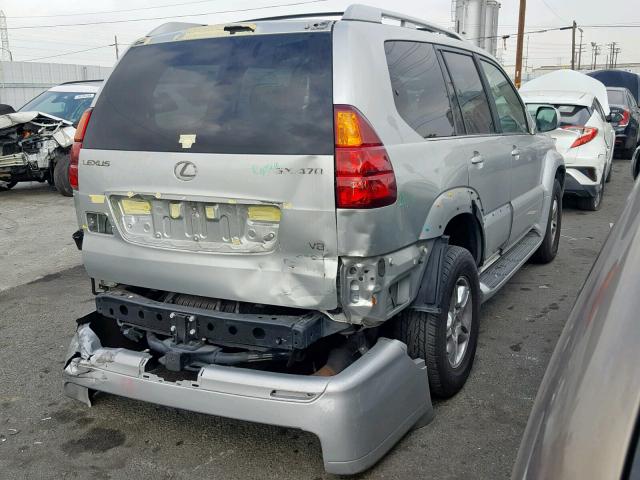 JTJBT20X750069474 - 2005 LEXUS GX 470 SILVER photo 4