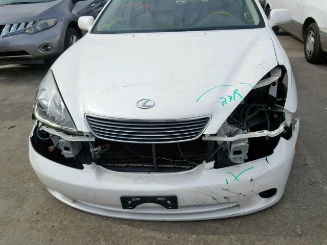 JTHBA30G955126130 - 2005 LEXUS ES 330 WHITE photo 9