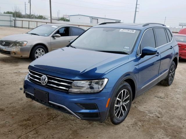 3VV3B7AX3JM064285 - 2018 VOLKSWAGEN TIGUAN SE BLUE photo 2